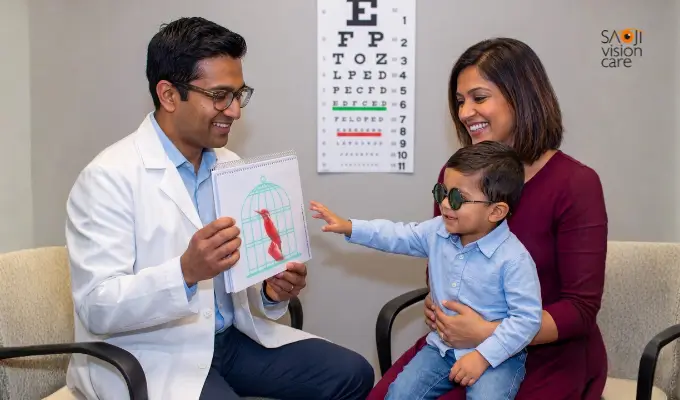 Binocular vision examination